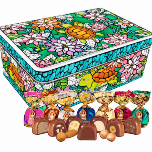 BOMBONES SURTIDOS EN LATA TORTUGA 400 G.