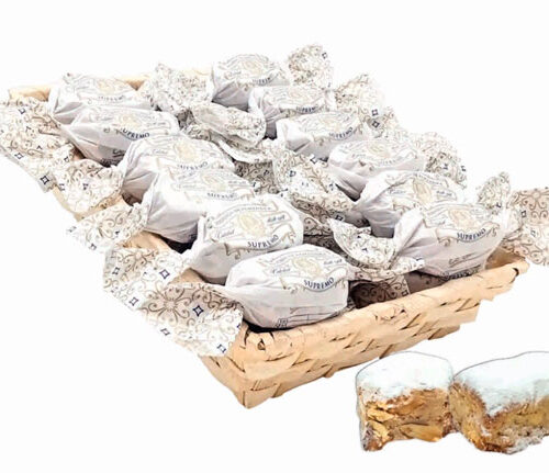 POLVORÓN DE ALMENDRA SUPREMO EN CESTA 600 G.