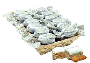 Polvorón de almendra supremo en cesta