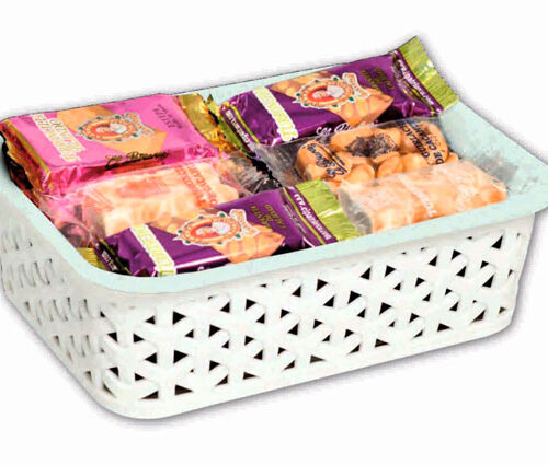 TURRONES SURTIDOS EN CESTA 450 G.